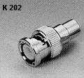 Adapter BNC-Stecker/Cinch-Buchse, K202