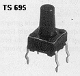 TS695  Mini Taster print lgd.9,5mm 1N