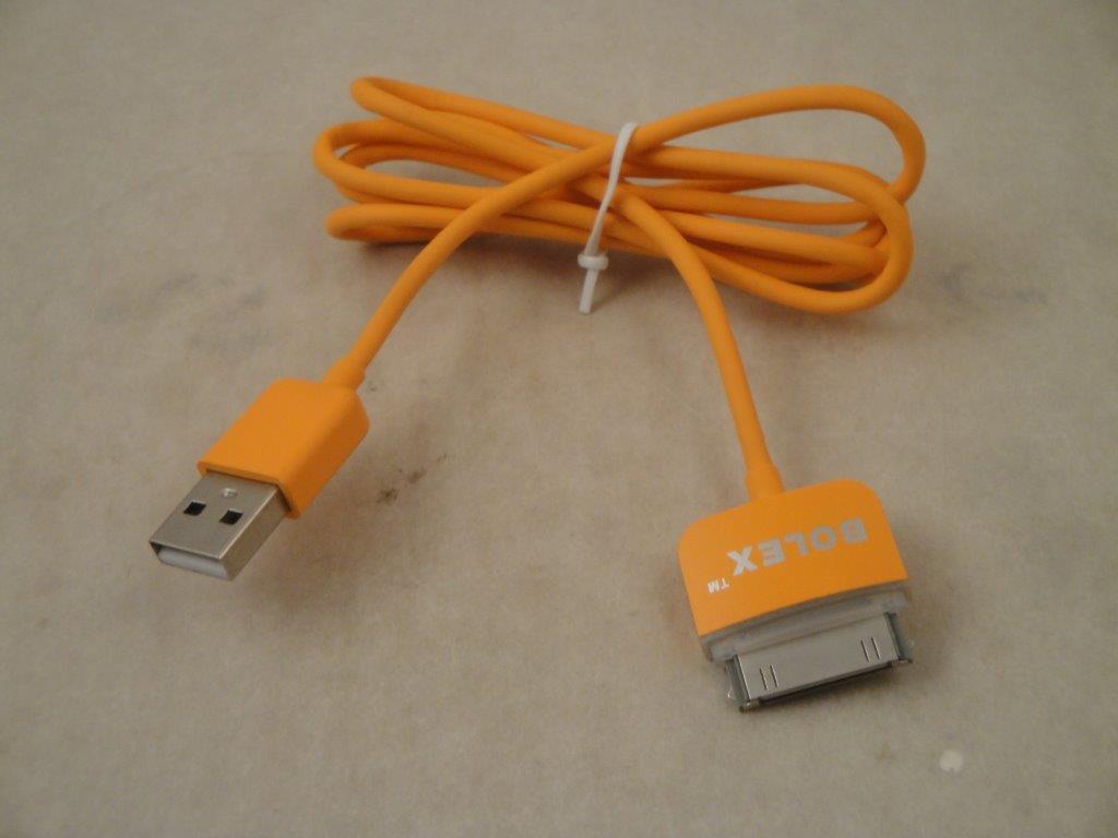 USB Ladekabel fr IP4 / 4S orange, Bolex 110156