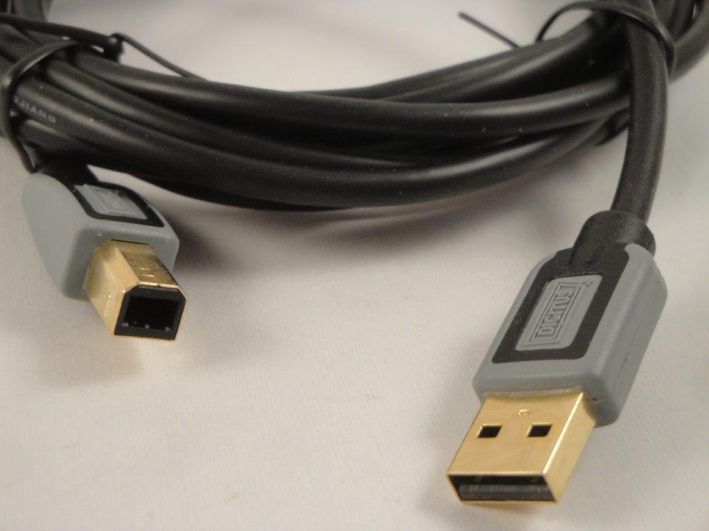 USB 2.0 AB  A-Stecker auf B-Stecker 3,0m schwarz