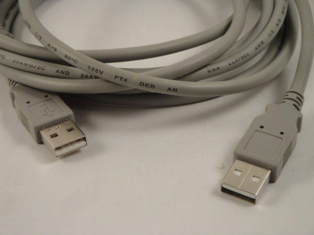 USB 2.0 AA  A-Stecker auf A-Stecker 3,0m grau