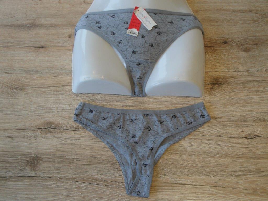 Damen Unterhosen, Slip, honeyFlower NF2970 grau, Gre XL