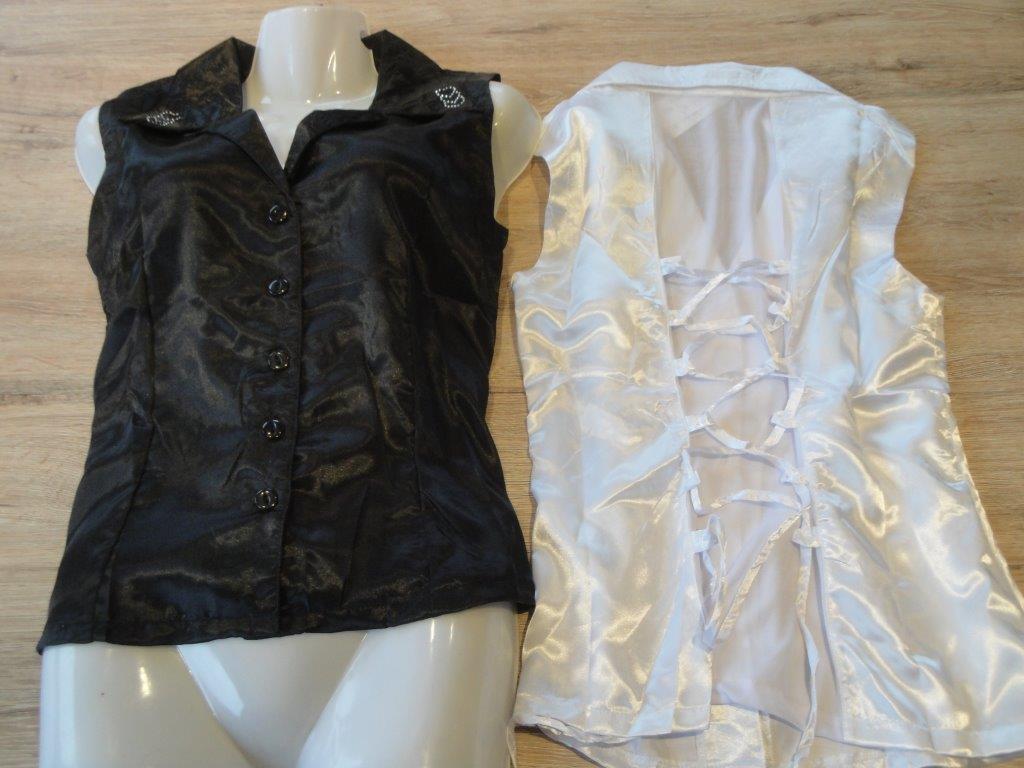 Damen Bluse, Gre M, rmellos schwarz, Wandeng S-5215-NSBX