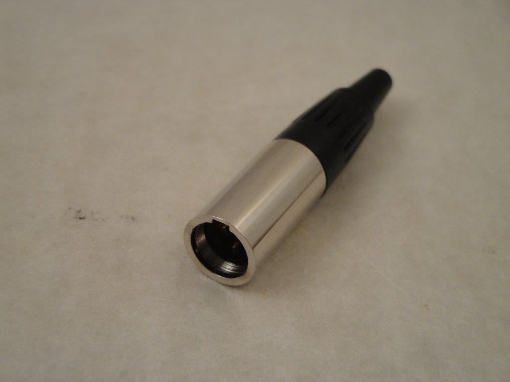 XLR-307/P  Miniatur-XLR-Stecker 3-pol, Monacor 345200