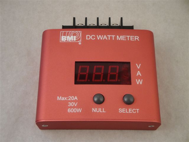 Wattmeter  20A - 30V - 600W; BMI 2557
