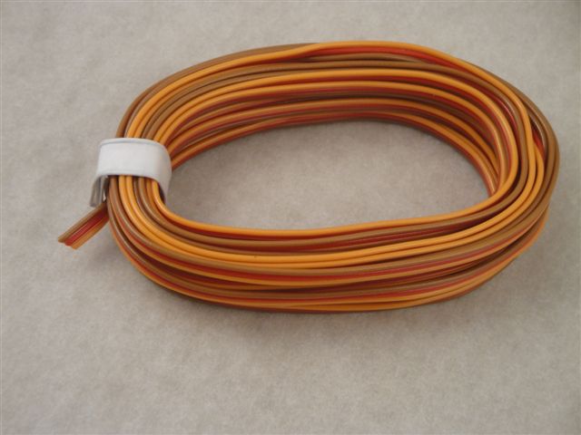 Kabel dreiadrig flach 3x0,14mm Graupner 5lfm