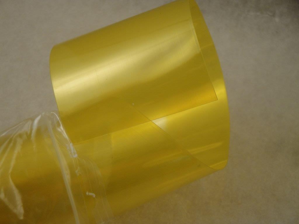 Schrumpfschlauch PVC 2:1 57mmx1m d=37mm, gelb transparent