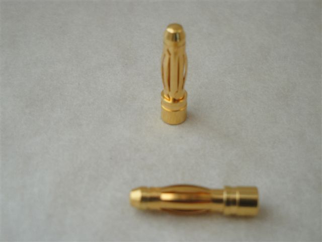 Goldkontaktstecker 4,0mm