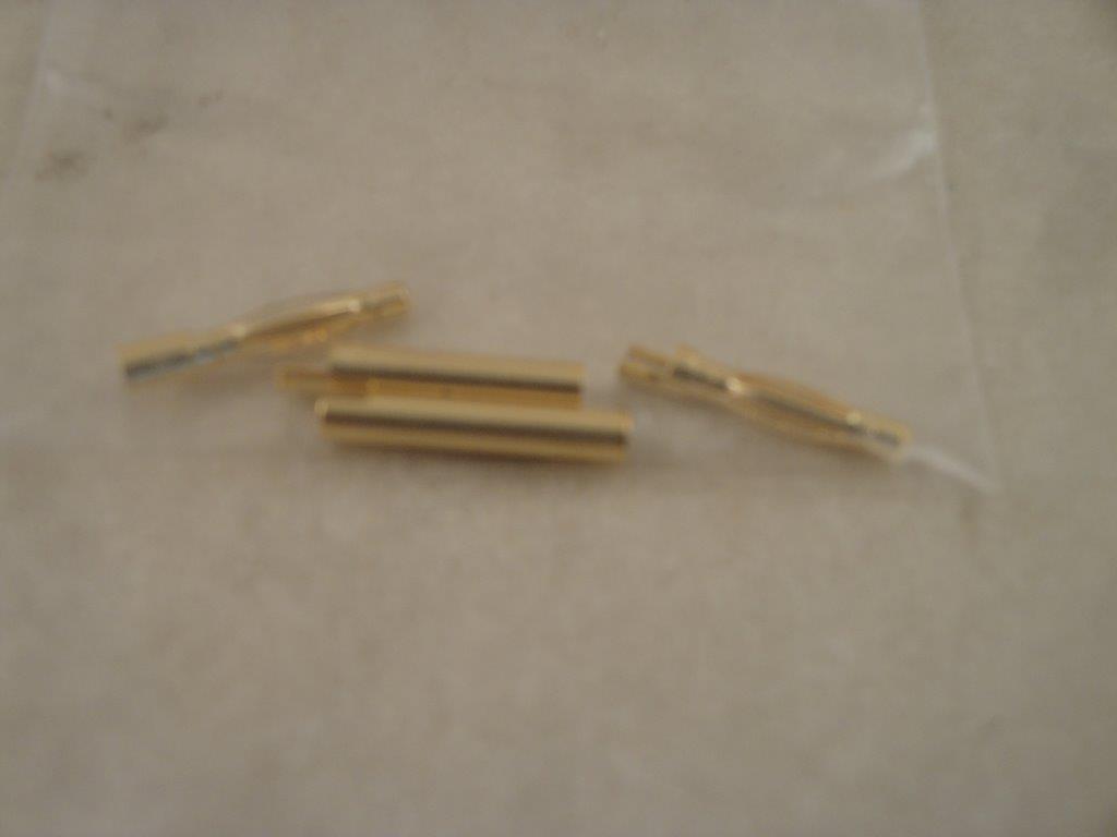 Goldkontaktstecker + Buchse 2,0mm (2 Paar), Robtronic RS521
