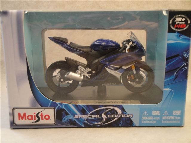 Yamaha YZF-R6, '07, blau  1:18, Maisto 34325