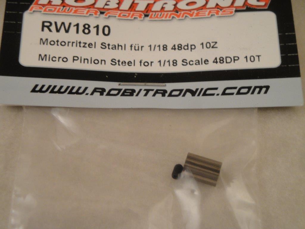 Stahlritzel 48P, 10 Zhne, 1:18 2mm, Robitronic RW1810