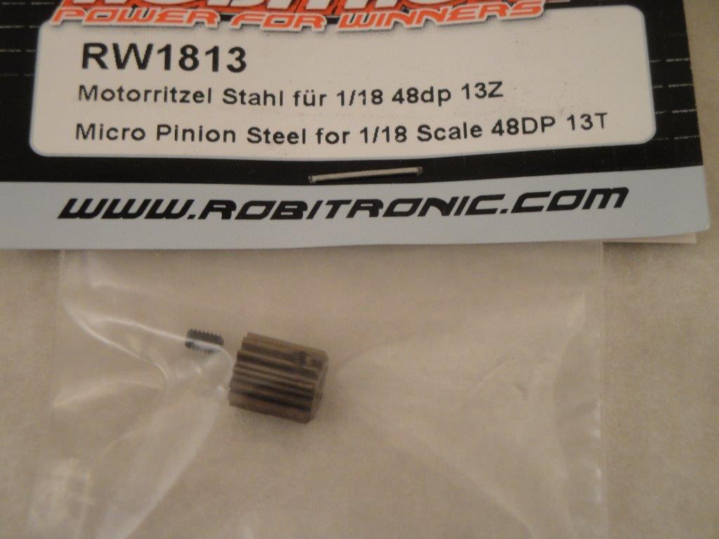 Stahlritzel 48P, 13 Zhne, 1:18 2mm, Robitronic RW1813