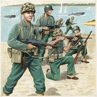 US-Marineinfanterie, WW II   1:72  Revell 02506